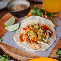Tacos with Bacon and Egg for Breakfast image