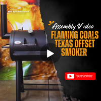 Flaming Coals Texas Offset Smoker Assembly Video image