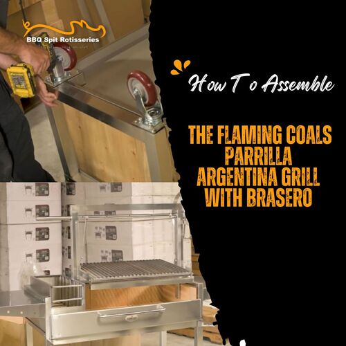How To Assemble The Flaming Coals Parrilla Argentina Grill With Brasero image