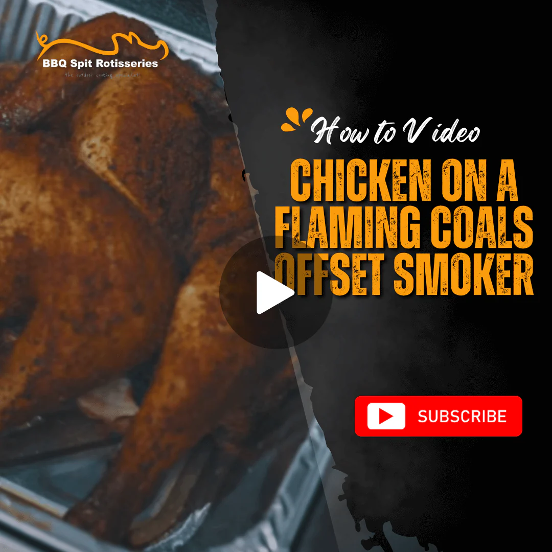 How to Cook Chicken on a Flaming Coals Offset Smoker image