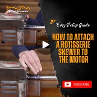 How to Attach a Rotisserie Skewer to the Motor | Easy Setup Guide image