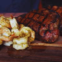Shrimp & Steak  |  Barbecue Surf and Turf image