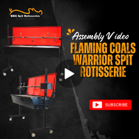 Flaming Coals Warrior Spit Rotisserie Assembly Video image