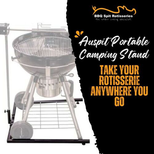 Auspit Portable Camping Stand: Take Your Rotisserie Anywhere You Go image