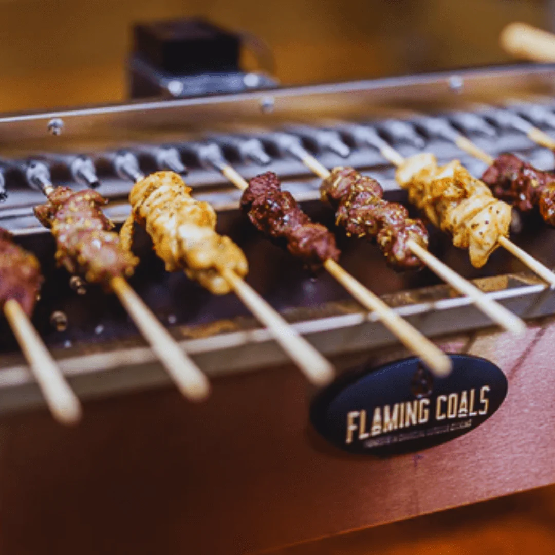 2 NEW BBQs ALERT - Charcoal Skewer Grill - Auto Rotating image