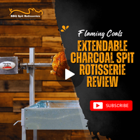 Flaming Coals Extendable Charcoal Spit Rotisserie Review: Australia's Most Affordable spit rotisserie image