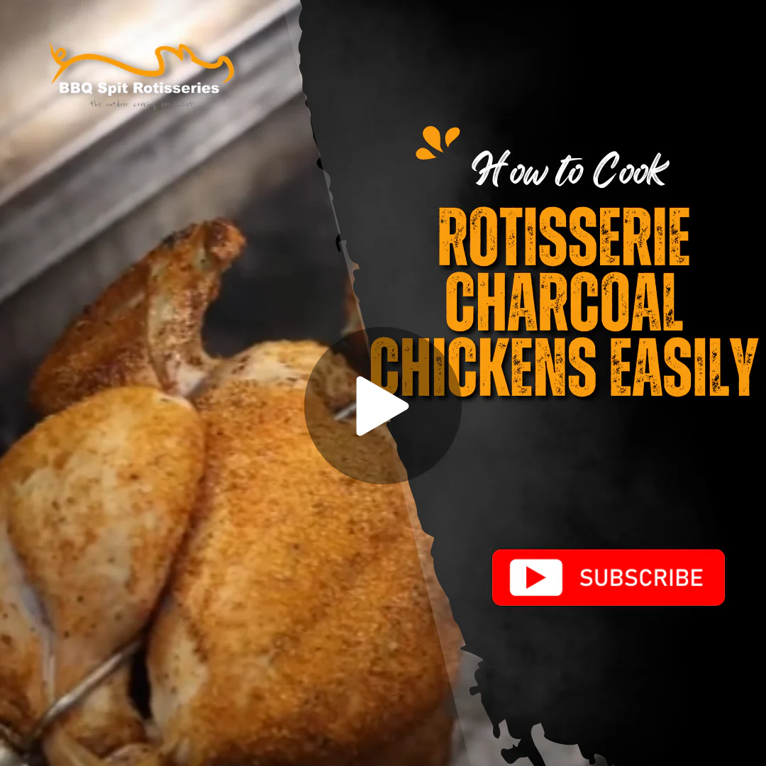 How to cook Rotisserie Charcoal Chickens easily! image
