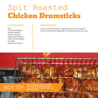 How to Spit Roast Chicken Drumsticks image