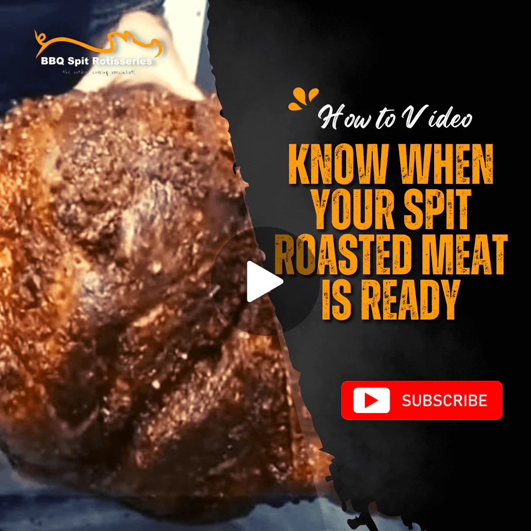 How do you know when your spit roasted meat is ready image