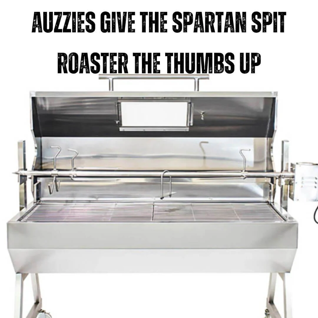 Auzzies Give The Spartan Spit Roaster The Thumbs Up image