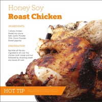 Honey Soy Roast Chicken Cooked on a Spit Recipe image