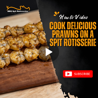 How to Cook Delicious Prawns on a Spit Rotisserie image