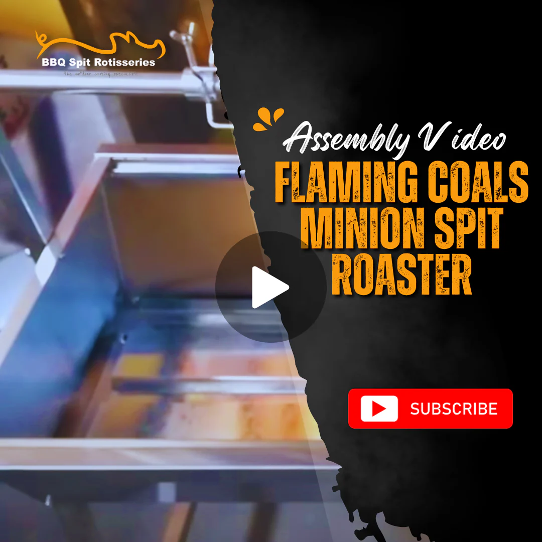 Flaming Coals Minion Spit Roaster Assembly Video image