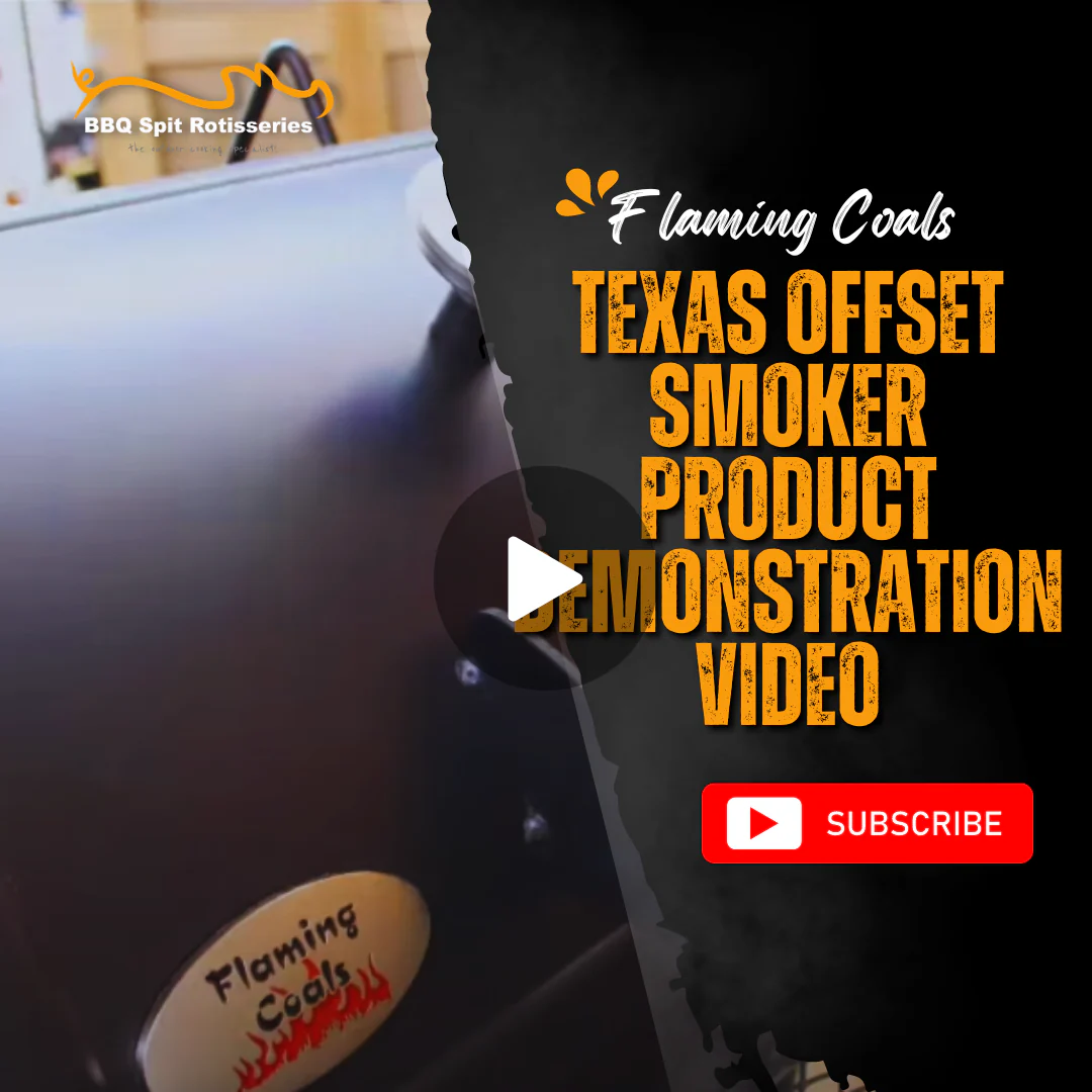 Flaming Coals Texas Offset Smoker Product Demonstration Video image