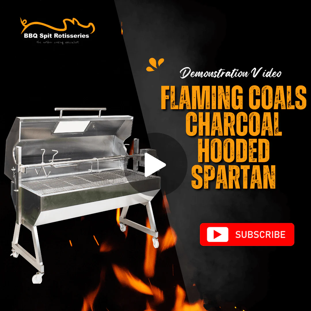 Flaming Coals Charcoal Hooded Spartan Product Demonstration Video image