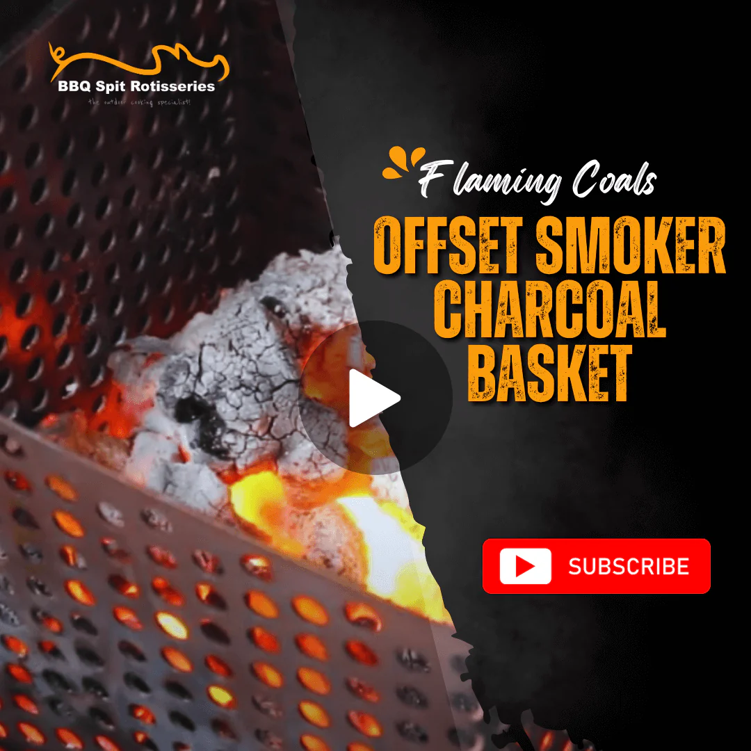 Flaming Coals Offset Smoker Charcoal Basket image