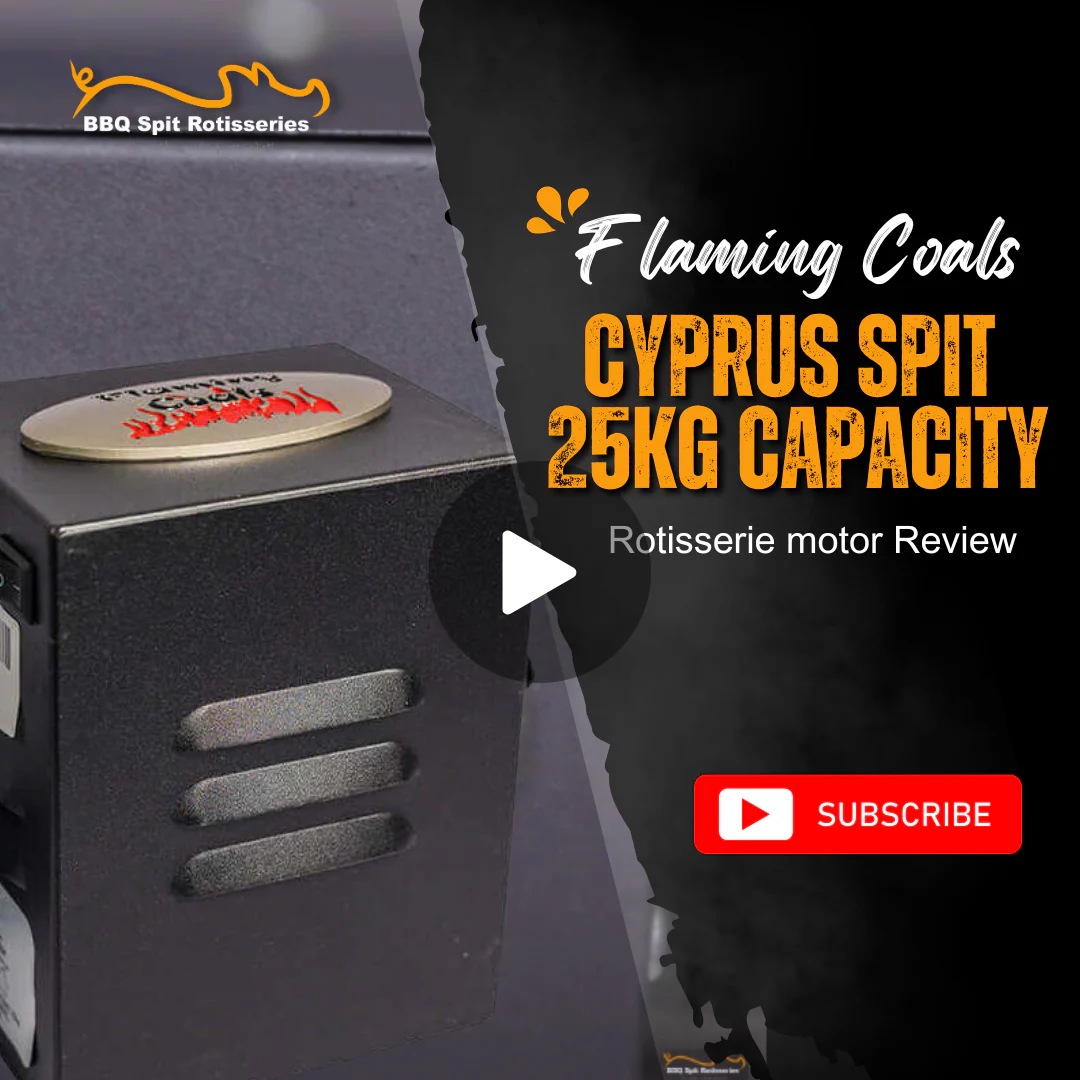 Flaming Coals Cyprus Spit 25kg Capacity Rotisserie Motor Review image