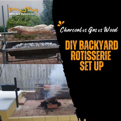 DIY Backyard Rotisserie Set Up: Charcoal vs Gas vs Wood image