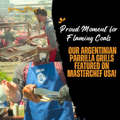 Proud Moment for Flaming Coals: Our Argentinian Parrilla Grills Featured on MasterChef USA! image