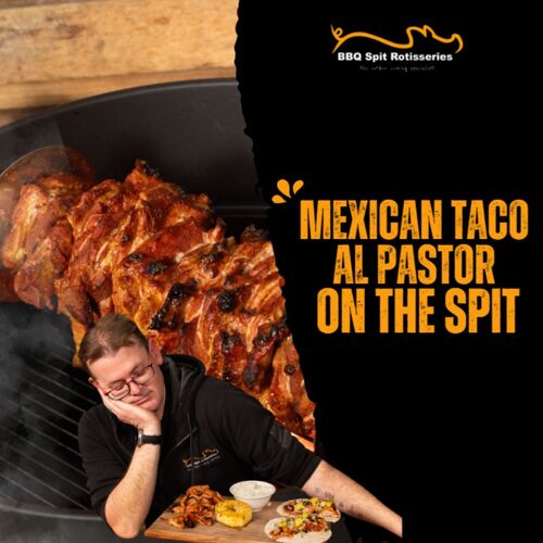 Mexican Taco Al Pastor on the Spit image