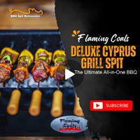 Flaming Coals Deluxe Cyprus Grill Spit: The Ultimate All-in-One BBQ image