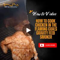 How to cook Chicken in the Flaming Coals Gravity Feed Smoker image