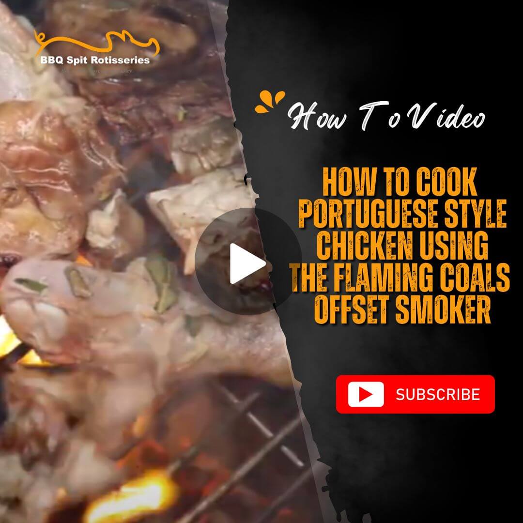 How to cook Portuguese style chicken using the Flaming Coals Offset Smoker image
