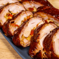 Smoked Bacon Wrapped Chicken Recipe image