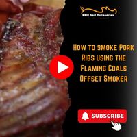 How to smoke Pork Ribs using the Flaming Coals Offset Smoker image