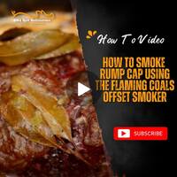 How to smoke Rump Cap using the Flaming Coals offset smoker image